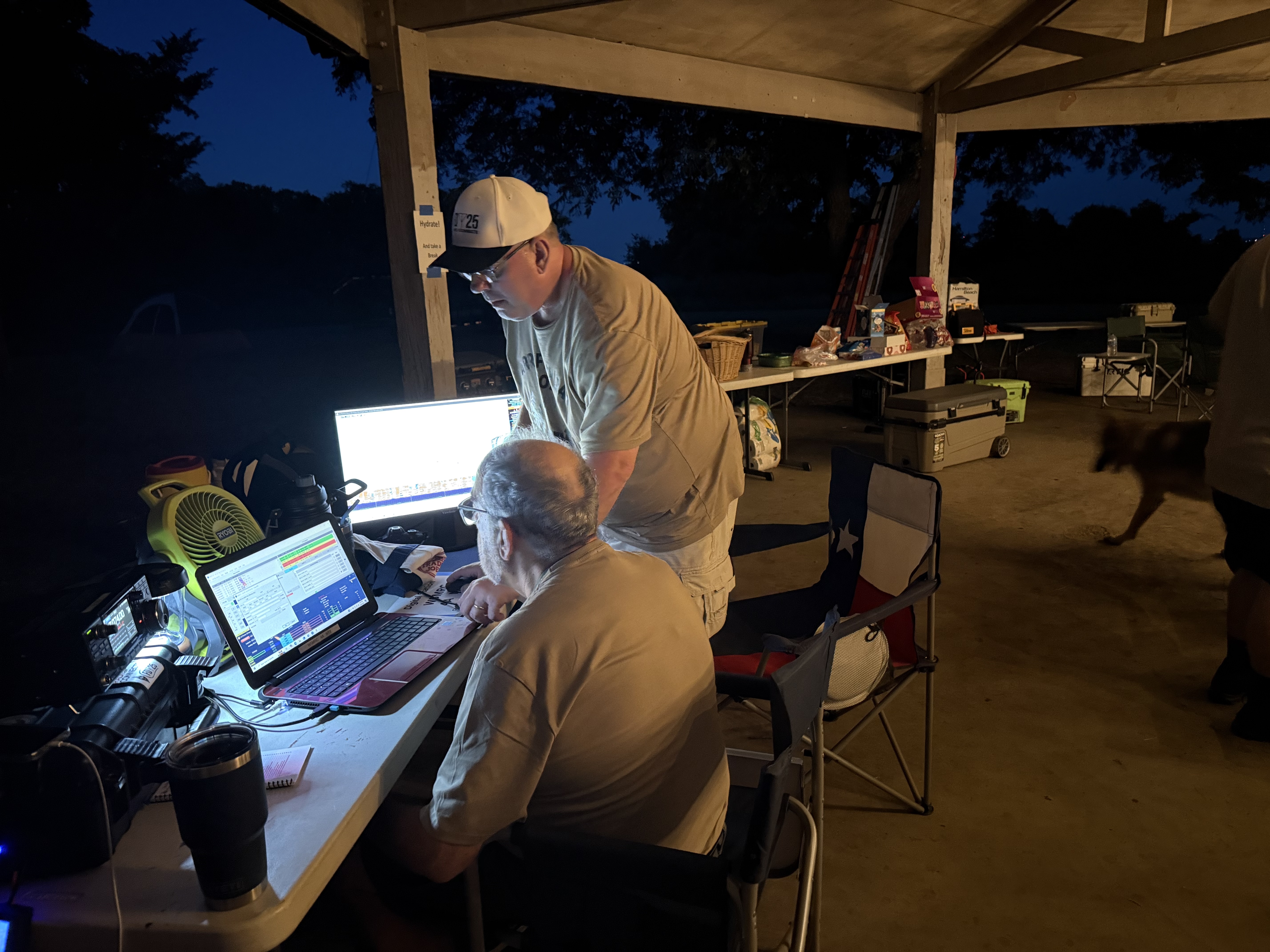 MARC Digital Station with my neighbor John at the controls